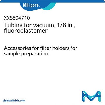 Tubing for vacuum, 1/8 in., fluoroelastomer Accessories for filter holders for sample preparation.