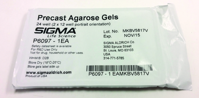 Precast Agarose Gels 24 wells (2 × 12-well portrait orientation)