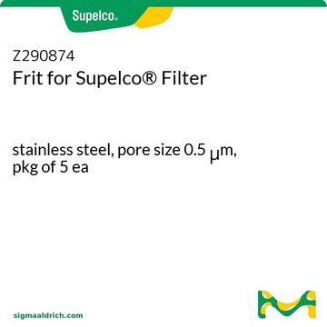 Supelco&#174; 过滤器的筛板 stainless steel, pore size 0.5&#160;&#956;m, pkg of 5&#160;ea