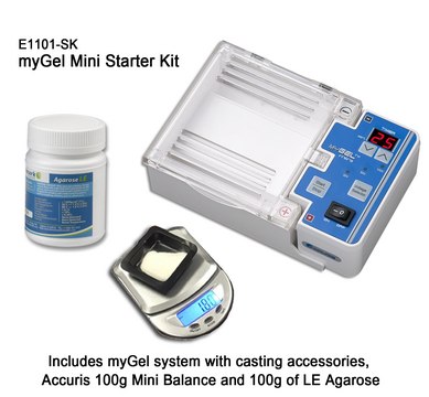 Benchmark myGel&#8482; Mini Electrophoresis System Starter Kit AC/DC input 115 V