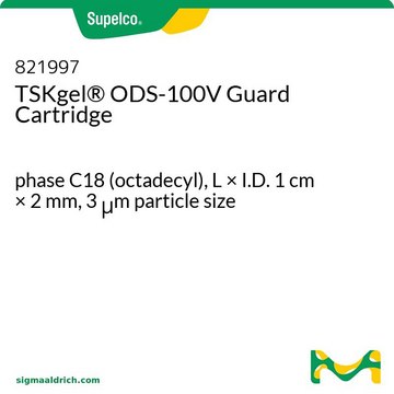 TSKgel&#174; ODS-100V Guard Cartridge phase C18 (octadecyl), L × I.D. 1&#160;cm × 2&#160;mm, 3&#160;&#956;m particle size