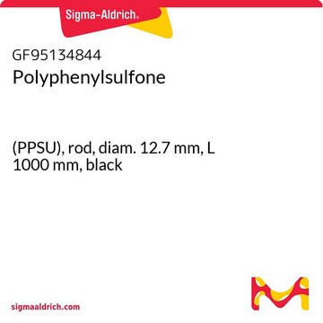 Polyphenylsulfone (PPSU), rod, diam. 12.7&#160;mm, L 1000&#160;mm, black