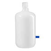 Nalgene® round carboy with spigot nominal capacity 4 L (1 gal), low-density polyethylene