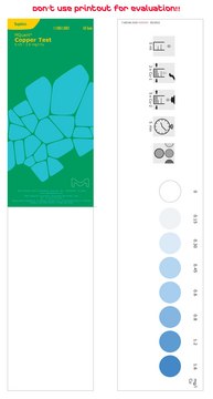 Copper Test in freshwater and seawater colorimetric, 0.15-1.6&#160;mg/L (Cu), for use with MCOLORTEST&#174;