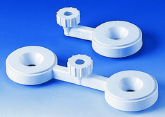 BRAND® funnel holder Holds 2 funnels