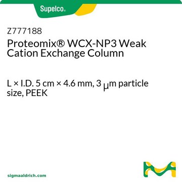 Proteomix&#174; WCX-NP3 Weak Cation Exchange Column L × I.D. 5&#160;cm × 4.6&#160;mm, 3&#160;&#956;m particle size, PEEK