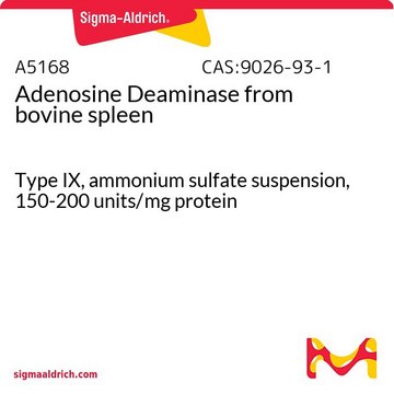 腺苷脱氨酶 来源于牛脾脏 Type IX, ammonium sulfate suspension, 150-200&#160;units/mg protein