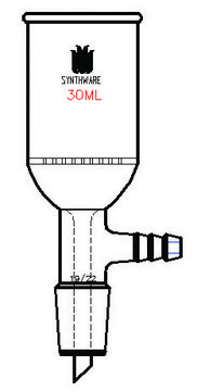 Synthware&#8482; filter funnel with perforated plate joint: ST/NS 24/40, plate O.D. 50&#160;mm