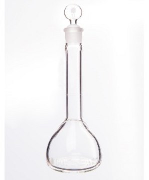 Synthware&#8482; Volumetric flask, Class A with glass stopper borosilicate glass 3.3, capacity 100&#160;mL