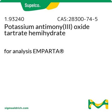 Potassium antimony(III) oxide tartrate hemihydrate for analysis EMPARTA&#174;