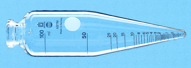 BRAND&#174; BLAUBRAND&#174; ASTM 100 mL离心管 cylindrical, conical bottom, former standard ASTM D96