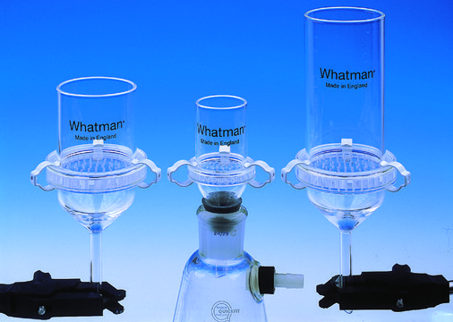 Whatman&#174; glass microfiber filtration funnel 3-piece, capacity 400&#160;mL, diam. 70&#160;mm