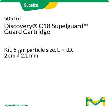 Discovery&#174; C18 Supelguard Guard Cartridge Kit, 5&#160;&#956;m particle size, L × I.D. 2&#160;cm × 2.1&#160;mm