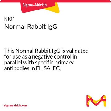 正常家兔IgG This Normal Rabbit IgG is validated for use as a negative control in parallel with specific primary antibodies in ELISA, FC, Immunoblotting, IF, IHC, IP.