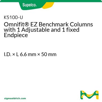 Omnifit&#174; EZ Benchmark Columns with 1 Adjustable and 1 fixed Endpiece I.D. × L 6.6&#160;mm × 50&#160;mm