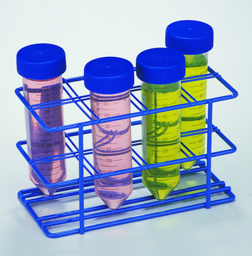 Scienceware&#174; centrifuge tube rack, epoxy-coated steel 8-Position, for 50 mL plastic centrifuge tubes