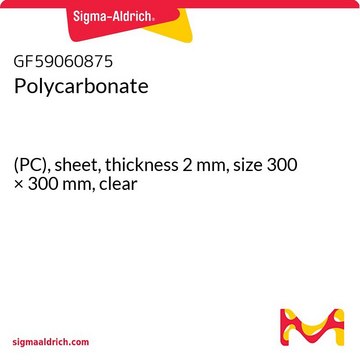 Polycarbonate (PC), sheet, thickness 2&#160;mm, size 300 × 300&#160;mm, clear