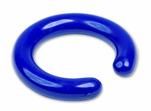 Vinyl-Coated Lead Ring ("C" shape) fits beaker size, 125 to 500 mL, blue