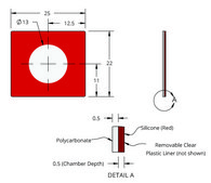 Grace Bio-Labs CoverWell™ incubation chambers chamber volume 50 μL, diam. × thickness 13 mm × 0.5 mm