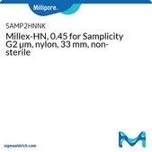 Millex-HN, 0.45 for Samplicity G2&nbsp;µm, nylon, 33&nbsp;mm, non-sterile