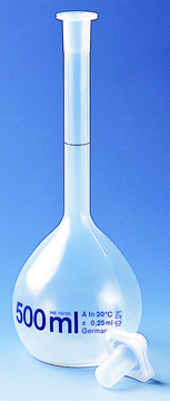 BRAND&#174; volumetric flask PMP, transparent, size 100 mL