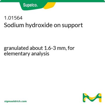 Sodium hydroxide on support granulated about 1.6-3 mm, for elementary analysis