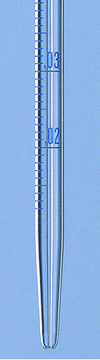 BRAND&#174; BLAUBRAND&#174; graduated pipette, calibrated to contain camber 0.2&#160;mL