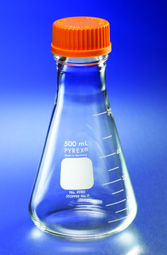 Pyrex&#174; wide-mouth graduated Erlenmeyer flask with screw-cap capacity 6,000&#160;mL