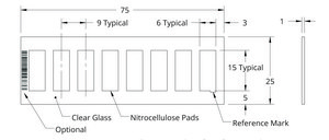 Grace Bio-Labs ONCYTE® AVID™ nitrocellulose film slides 8 (Pads), L × W 15 mm × 6 mm , Pads
