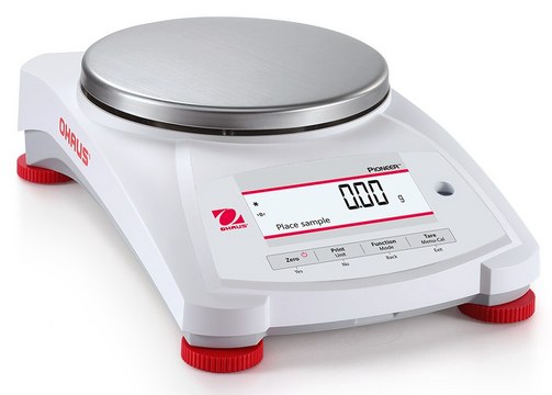 Ohaus&#174; Pioneer&#174; Precision Balance Model PX2202, weighing capacity 2200&#160;g, resolution: 0.01&#160;g, AC/DC input 110 V, US 3-pin plug (North America)