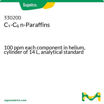 C1-C6 正链烷烃 100&#160;ppm each component in helium, cylinder of 14&#160;L, analytical standard