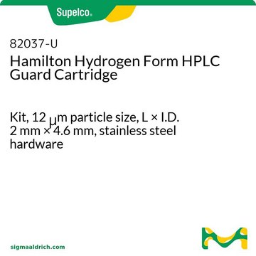 Hamilton Hydrogen Form HPLC Guard Cartridge Kit, 12&#160;&#956;m particle size, L × I.D. 2&#160;mm × 4.6&#160;mm, stainless steel hardware