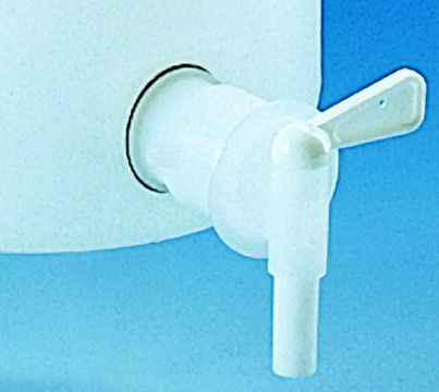 BRAND&#174; stopcock for storage / aspirator bottles and drums polypropylene