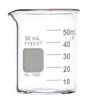 PYREX &#174; Griffin 烧杯 low form, capacity 50&#160;mL