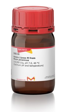 Amano Lipase M from Mucor javanicus &#8805;10,000&#160;U/g, pH 7.0, 40&#160;°C (Optimum pH and temperature)