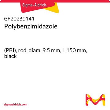 Polybenzimidazole (PBI), rod, diam. 9.5&#160;mm, L 150&#160;mm, black