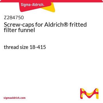 Screw-caps for Aldrich&#174; fritted filter funnel thread size 18-415