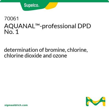 AQUANAL&#8482;-professional DPD No. 1 determination of bromine, chlorine, chlorine dioxide and ozone