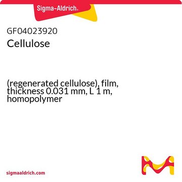 Cellulose (regenerated cellulose), film, thickness 0.031&#160;mm, L 1&#160;m, homopolymer