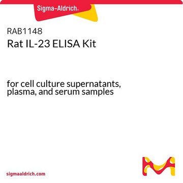 Rat IL-23 ELISA Kit for cell culture supernatants, plasma, and serum samples