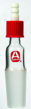 Aldrich&#174; vacuum adapter with SafetyBarb&#174; hose connector straight port, male joint: ST/NS 29/32