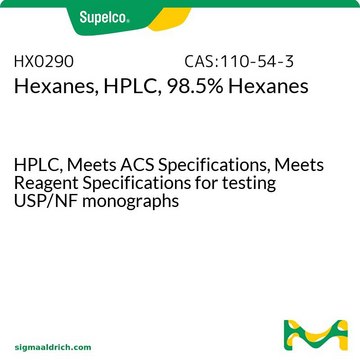 Hexanes, HPLC, 98.5% Hexanes HPLC, Meets ACS Specifications, Meets Reagent Specifications for testing USP/NF monographs