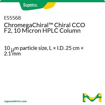 ChromegaChiral&#8482; Chiral CCO F2, 10 Micron HPLC Column 10&#160;&#956;m particle size, L × I.D. 25&#160;cm × 2.1&#160;mm