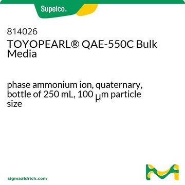 TOYOPEARL&#174; QAE-550C Bulk Media phase ammonium ion, quaternary, bottle of 250&#160;mL, 100&#160;&#956;m particle size