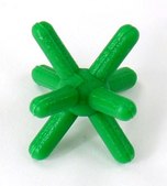 Cochranes atom centers for Orbit molecular models halogen, 8 coordinate, green