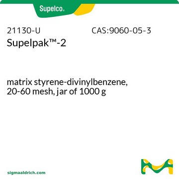 Supelpak&#8482;-2 matrix styrene-divinylbenzene, 20-60&#160;mesh, jar of 1000&#160;g