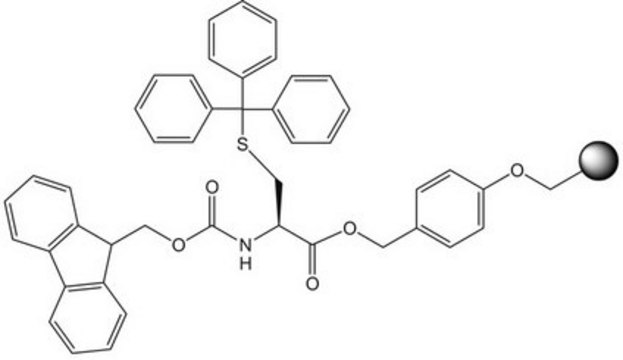 Fmoc-Cys(Trt)-Wang resin (100-200 mesh) Novabiochem&#174;