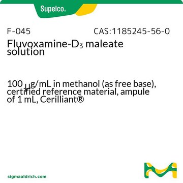 Fluvoxamine-D3 maleate solution 100&#160;&#956;g/mL in methanol (as free base), certified reference material, ampule of 1&#160;mL, Cerilliant&#174;