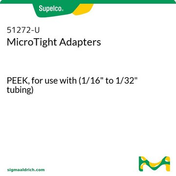 MicroTight 转接头 PEEK, for use with (1/16" to 1/32" tubing)