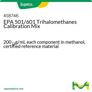 EPA 501/601三卤甲烷校准混标 CRM 200&#160;&#956;g/mL each component in methanol, certified reference material